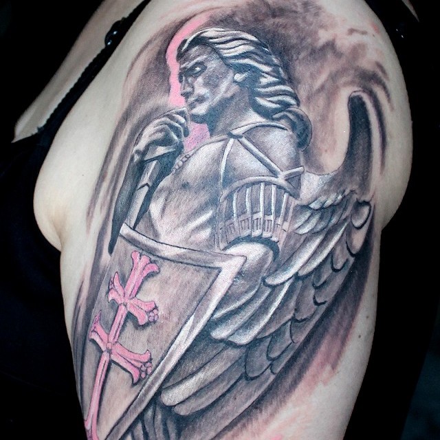 Knight angel tattoo