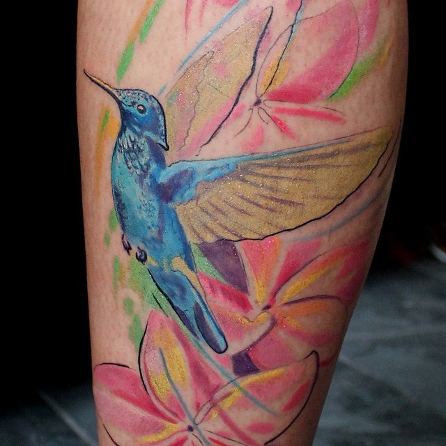 Kolibri tetoválás
