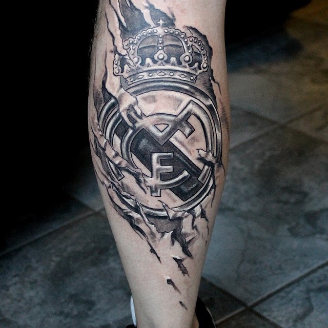 Real Madrid tetoválás