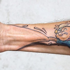 Popeye tetoválás